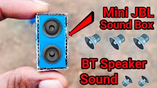 Mini JBL Speaker kaise banaye  How to make small speaker  Speaker kaise banaye 2023 speaker🔊🔊🔊 [upl. by Eduj615]