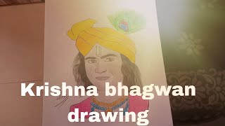 Krishna bhagwan drawing sumedh mudgalkar ldrawing krishnabhagwanviralfamoustrending [upl. by Hahsia]