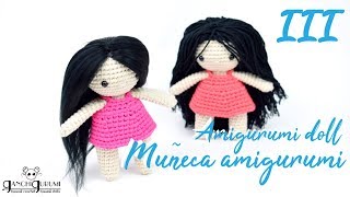 Muñeca de ganchillo  Cómo hacer la cabeza y el pelo de la muñeca crochet 33 [upl. by Roos555]