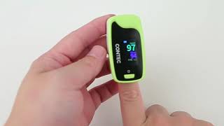 CONTEC CMS50Pro Fingertip Pulse Oximeter Blood Oxygen Saturation MonitorSpO2 [upl. by Duester536]