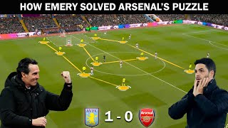 Aston Villa vs Arsenal  Tactical Analysis Arteta vs Emerys Tactics [upl. by Lesak]