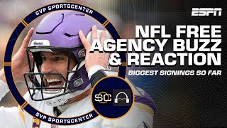 🚨 NFL FREE AGENCY BUZZ 🚨 FULL BREAKDOWN of all the biggest signings so far 👀  SC with SVP [upl. by Eidnak]