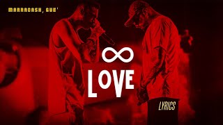 Marracash Guè  ∞ LOVE LyricsTesto [upl. by Fasto710]