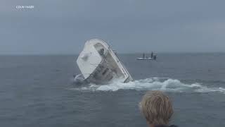 Whale hits boat off coast of New Hampshire [upl. by Lymn]