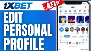 How To Edit Personal Profile In 1xbet 2024 [upl. by Elleivap]