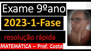 Exame Matemática 9º ano 2023  1ª fase Resolução completa [upl. by Marie-Ann]