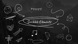 Scribble Elements After Effects template [upl. by Adnamaa]