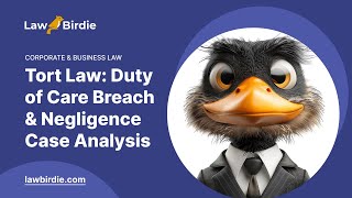 Tort Law Duty of Care Breach amp Negligence Case Analysis  Essay Example [upl. by Namie531]