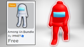 NEW GET THIS FREE AMONG US BUNDLE IN ROBLOX NOW 😎 [upl. by Florida]