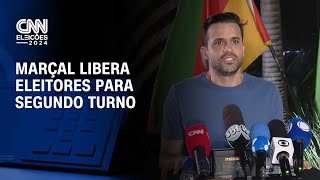 Marçal libera eleitores para segundo turno  LIVE CNN [upl. by Fidole31]