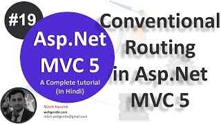 19 Conventional Routing in MVC 5  mvc tutorial for beginners in net c [upl. by Blanche]