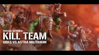 Kill Team in 30 Guard vs Orks The Octarius War 40k [upl. by Baily]