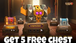 Claim Free 5 Treasure Chest For a Limited Time in Clash of Clans [upl. by Hills216]