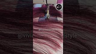 Making Hair Weft extensions hairextensions wefthairextensions [upl. by Egdirdle209]