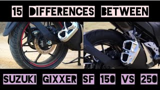 15 differences between Suzuki Gixxer sf 150 vs Gixxer sf 250 BS6 2020  4 disadvantages [upl. by Richardo]