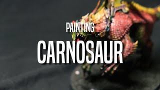 Painting A Carnosaur with Oils [upl. by Trah]