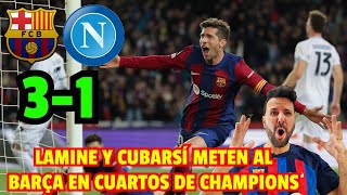 BARCELONA 3  1 NAPOLI  RESUMEN Y ANÁLISIS [upl. by Vogel]