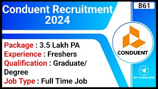 Conduent Recruitment 2024  Recruiter Hiring 2024  MNC Jobs  Top Company Jobs [upl. by Niu]