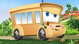 The wheels on the bus Nursery Rhyme with appMinkcom preschool kindergarten songs Pencil Drawing [upl. by Inessa977]