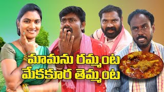 మామను రమ్మంట మేక కూర తెమ్మంట  విలేజ్ కామెడి By Mana Palle Muchatlu [upl. by Nich]