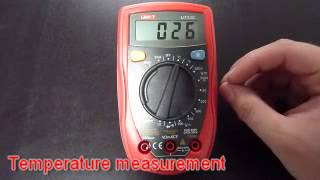 UNIT UT33C multimeter review [upl. by Nedarb]