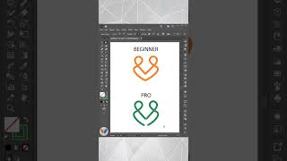 Beginner Vs Pro in Adobe Illustrator illustrator [upl. by Drewett]