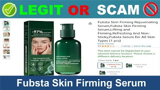 Fubsta Skin Firming Serum Reviews  Jun 2024 Beware of Scam Watch Now [upl. by Merideth]