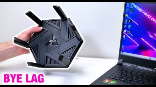 Unleash Gaming God Mode with the Super Fast Asus RT AXE7800 Tri band WiFi 6E Router Say Goodbye LAG [upl. by Lebisor616]