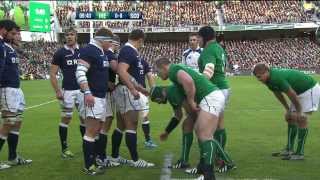 02022014  Ireland v Scotland  6 Nations Rugby 2014 [upl. by Jollanta650]