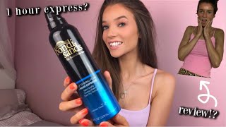 TESTING amp REVIEWING BONDI SANDS 1 HOUR EXPRESS SELF TAN [upl. by Zurkow]