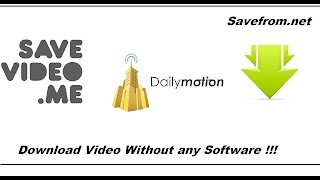 How To Download Dailymotion Videos Without Using Any Software [upl. by Rabush46]