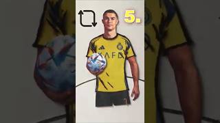 Which T shirt is better for Ronaldo football creative art shorts [upl. by Zipah]