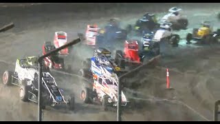 HIGHLIGHTS AMSOIL USAC CRA Sprint Cars  Bakersfield Speedway  June 24 2023 [upl. by Nytsirhc]