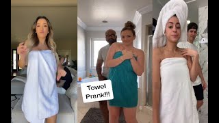 Towel Prank Funny Tik Tok Compilation 2021 [upl. by Matthus]