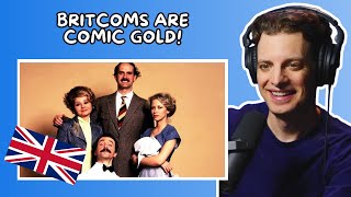 American Reacts to Top 10 Classic British Sitcoms [upl. by Suoivatco]