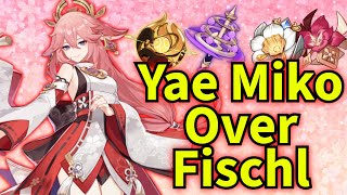 YAE MIKO GUIDE with Best Tips and Weapon and Artifact Build  Genshin Impact 51 [upl. by Nogem834]