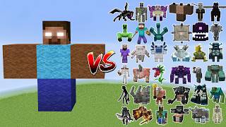 Herobrine vs All Minecraft BossesWither StormWarden  Minecraft Mob Battle  BIG compilation [upl. by Sisely61]