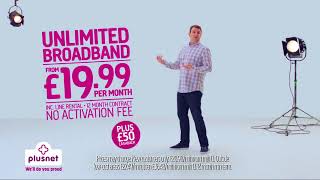 Plusnet  Rhubarb  £1999 for 12 months No activation fee  £50 Cashback [upl. by Brnaby564]