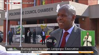 7th Administration  Ramaphosa meets Limpopo Executive to explore provinces plans for next 5 years [upl. by Yrrag]