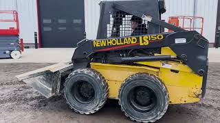 2002 New Holland LS150 Skid Loader [upl. by Caneghem528]