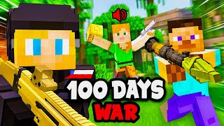 I Spent 100 Days on a WAR SMP SERVER in Minecraft… This is What Happened… [upl. by Rutherford909]