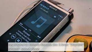 beyerdynamic Xelento Remote 2nc 3 5mm Drumset binaural sound demo [upl. by Faye700]