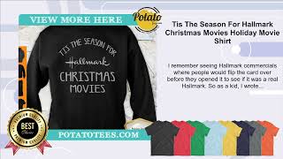 Tis The Season For Hallmark Christmas Movies Holiday Movie Shirt [upl. by Kyriako]