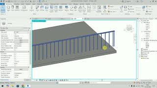 How to Create Railings Ramp and Stairs in Revit  How to use Circulation Panel in Revit  Part  01 [upl. by Islek]