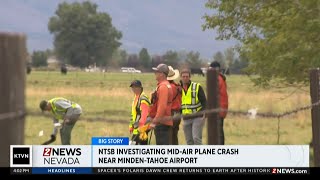 One dead after midair plane crash reported at MindenTahoe Airport [upl. by Alaet611]