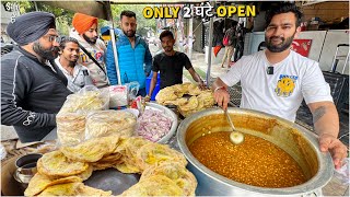 Delhis No 1 Oil Free Diet Chole Bhature  Shrabi Chole  Street Food India [upl. by Frederiksen]