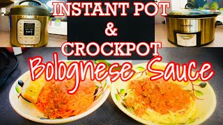 EASY INSTANT POT OR CROCKPOT BOLOGNESE SAUCE  SKINNYTASTE BOLOGNESE RECIPE  Contemporary Mama [upl. by Ecirtel]