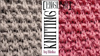 English An original model of a doubleside relief knitting pattern A trendy knitting pattern [upl. by Aehta]