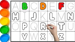 small letter abcd phonics small alphabet learn to write and learn toddlers abcd song [upl. by Atiluap]