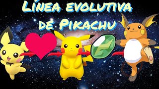 Pichu como evolucionar en Pikachu y Pikachu en Raichu Pokémon leyendas Arceuslínea evolutiva [upl. by Hekking]